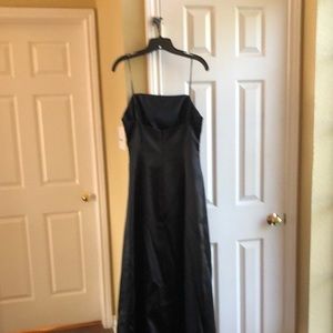 Black strapless dress